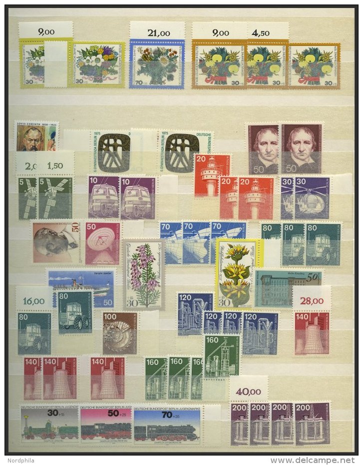 LOTS **, Postfrische Reichhaltige Dublettenpartie Von 1965-86, Mit Mi.Nr. 270-85 (10x) Und 494-507 (8x) Etc., Prachterha - Used Stamps