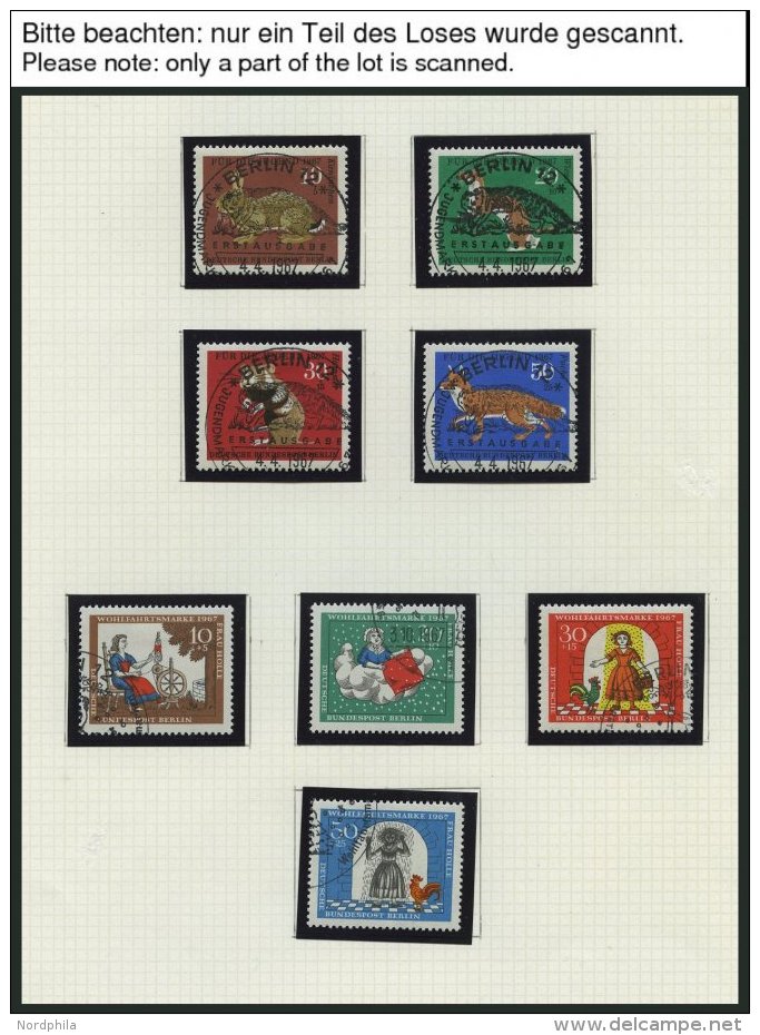 SAMMLUNGEN O, 1967-79, Kompletter Sammlungsteil, Meist Von Der Versandstelle Gestempelt, Prachterhaltung - Collections