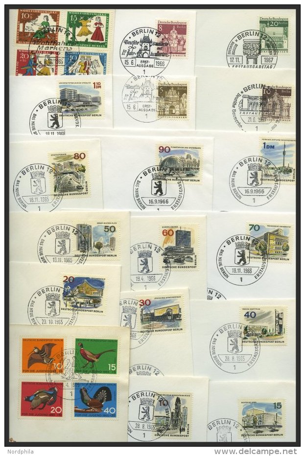 JAHRG&Auml;NGE 250-98 BRIEF, 1965/6, 2 Komplette Jahrg&auml;nge Auf FDC`s, Pracht - Other & Unclassified