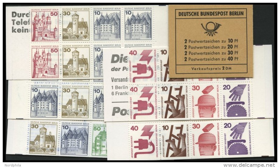 ZUSAMMENDRUCKE MH **, 1974-80, 5 Verschiedene Markenheftchen: 8a, 9b, 9IId, 10Ia, 11a Und 12ca, Pracht, Mi. 124.- - Se-Tenant