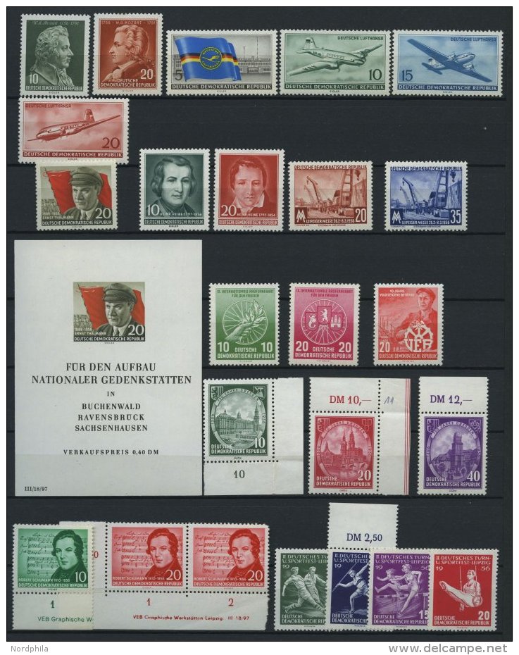 JAHRG&Auml;NGE 510-558 **, 1956, Kompletter Jahrgang, Pracht - Other & Unclassified