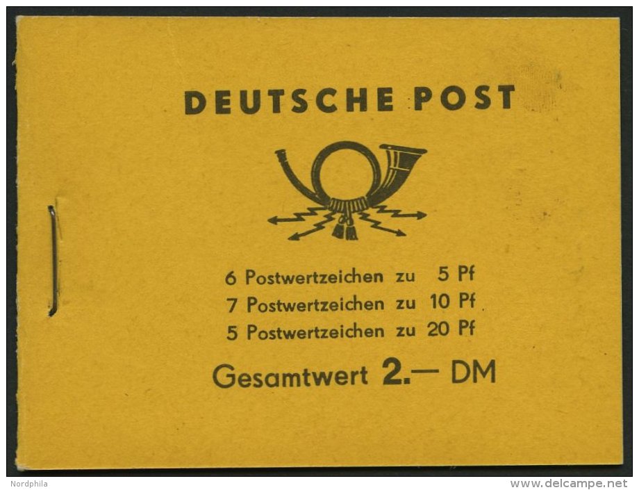 ZUSAMMENDRUCKE MH 2b1 **, 1957, Markenheftchen F&uuml;nfjahresplan, Pracht, Mi. 150.- - Se-Tenant