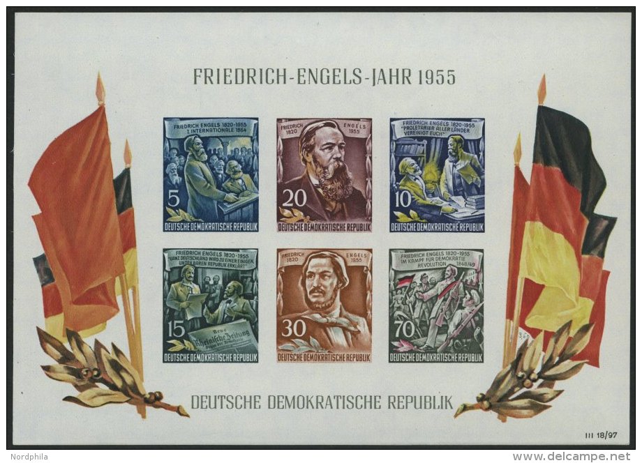 DDR Bl. 13 **, 1955, Block Engels, Pracht, Mi. 80.- - Used Stamps