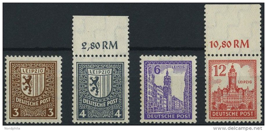 WEST-SACHSEN 150-55X **, 1946, Abschiedsserie, Wz. 1X, Prachtsatz, Mi. 380.- - Other & Unclassified