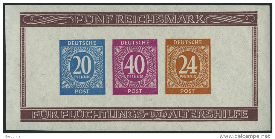 ALLIIERTE BES. Bl. 12A/B **, 1946, Blockpaar Briefmarken-Ausstellung, Pracht, Mi. 120.- - Other & Unclassified