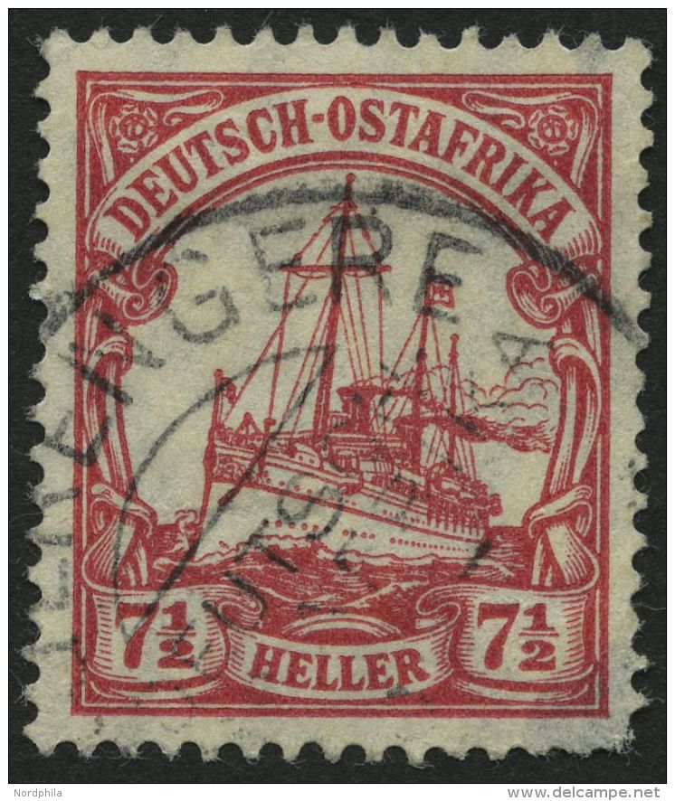 DEUTSCH-OSTAFRIKA 32 O, NGERENGERE Auf 71/2 H. Lebhaftkarminrot, Feinst (helle Ecke) - German East Africa