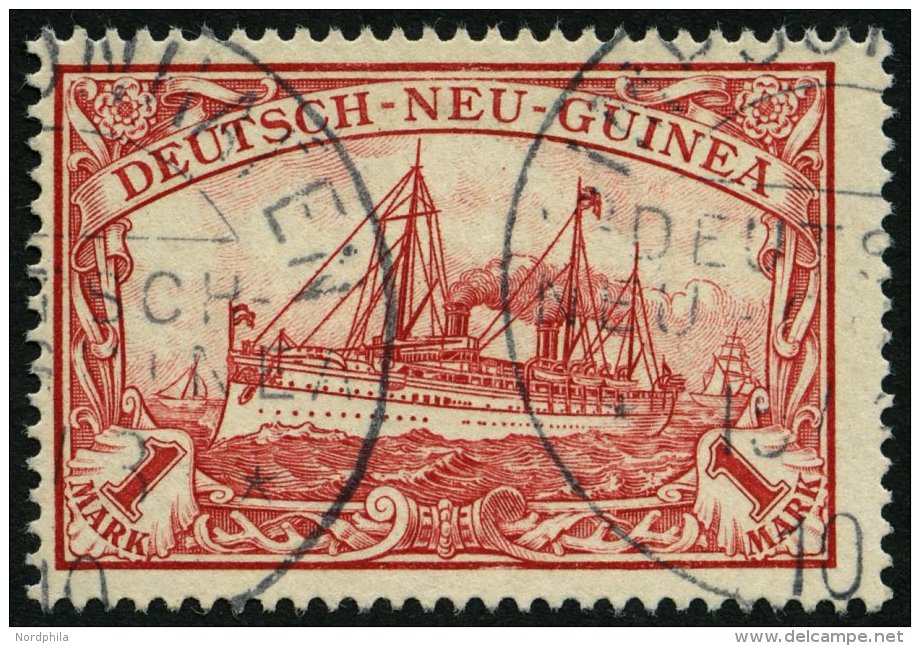 DEUTSCH-NEUGUINEA 16 O, 1901, 1 M. Rot, Stempel SIMPSONHAFEN, Pracht, Mi. (65.-) - German New Guinea