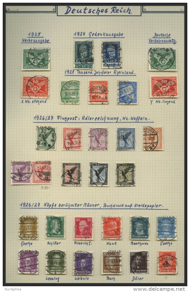 SAMMLUNGEN O,BrfStk,Brief , Interessante Saubere Alte Sammlung Dt. Reich Von 1923-45 Mit Noch Vielen Guten Mittleren Wer - Used Stamps