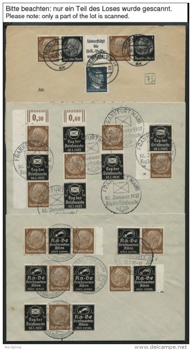 SAMMLUNGEN 1923-45, Reichhaltige Briefsammlung Dt. Reich Mit Weit &uuml;ber 400 Belegen, Fast Nur Bedarfspost, Vielen Ei - Used Stamps