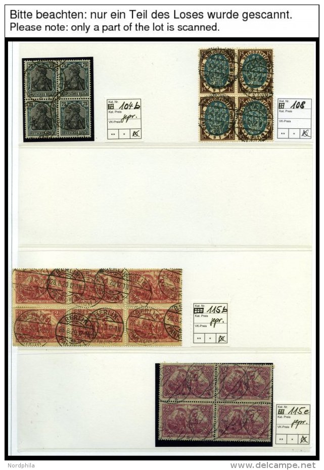 SAMMLUNGEN O,BrfStk,Brief , 1916-22, Saubere Sammlung Inflation, Spezialisiert Mit Platten- Und Walzendrucken, Waagerech - Used Stamps