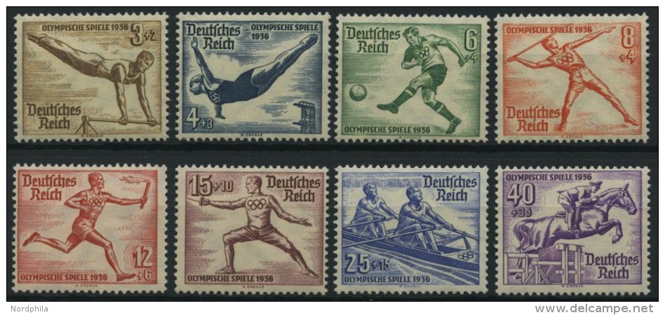 Dt. Reich 609-16 **, 1936, Olympische Spiele, Prachtsatz, Mi. 140.- - Other & Unclassified