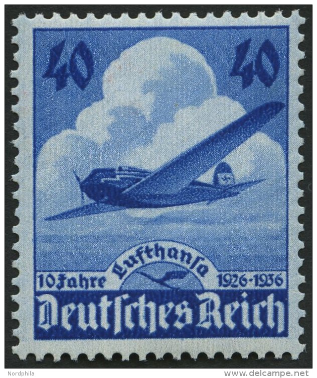 Dt. Reich 603 **, 1936, 40 Pf. Lufthansa, Pracht, Mi. 55.- - Used Stamps