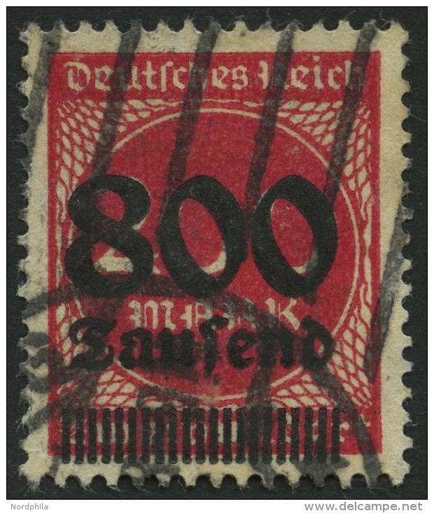 Dt. Reich 303 O, 1923, 800 Tsd. Auf 200 M. Lilarot, Feinst, Gepr. Dr. Oechsner, Mi. 100.- - Used Stamps