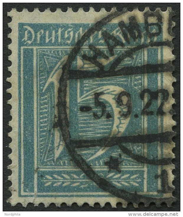 Dt. Reich 179 O, 1933, 15 Pf. Gr&uuml;nblau, Wz. 2, Unten Kleiner Ri&szlig; Sonst Pracht, Gepr. Kowallik, Mi. 280.- - Used Stamps