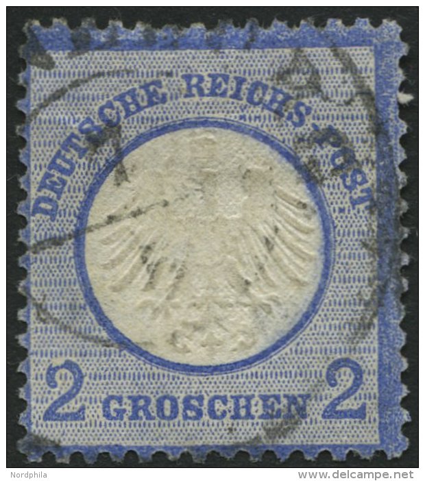 Dt. Reich 5XII O, 1872, 2 Gr. Ultramarin Mit Plattenfehler Besch&auml;digter Bogen Der Linken 2, Feinst (d&uuml;nne Stel - Used Stamps