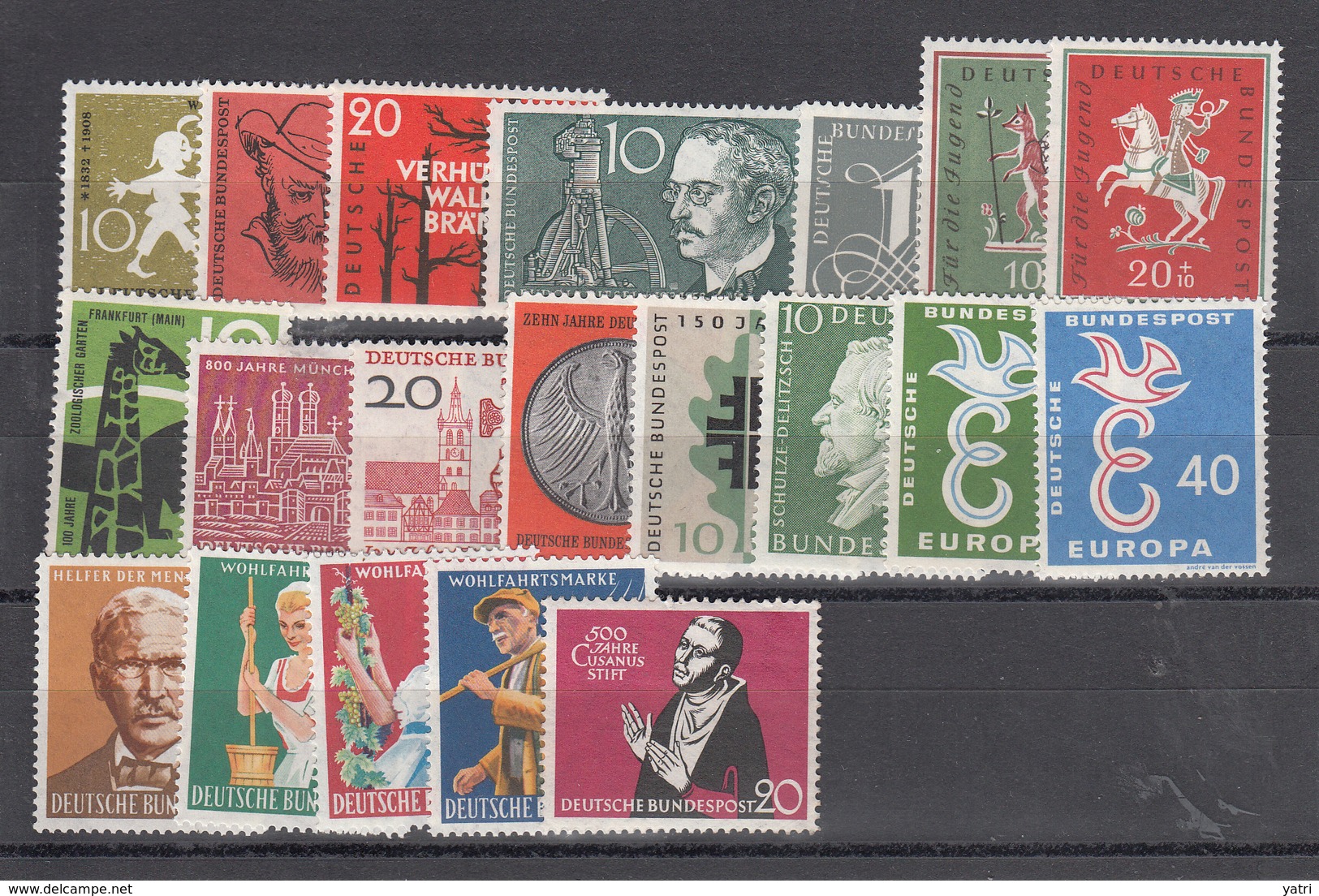 Germania Federale - 1958 - Annata Completa ** | Complete Year Set MNH - Ungebraucht