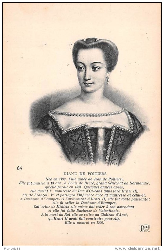 Lot de  46 CPA : pesonnages historiques Blanche de Castille, Louis XI, François I etc. - Voir SCANS