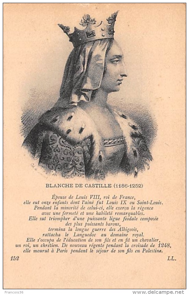 Lot de  46 CPA : pesonnages historiques Blanche de Castille, Louis XI, François I etc. - Voir SCANS