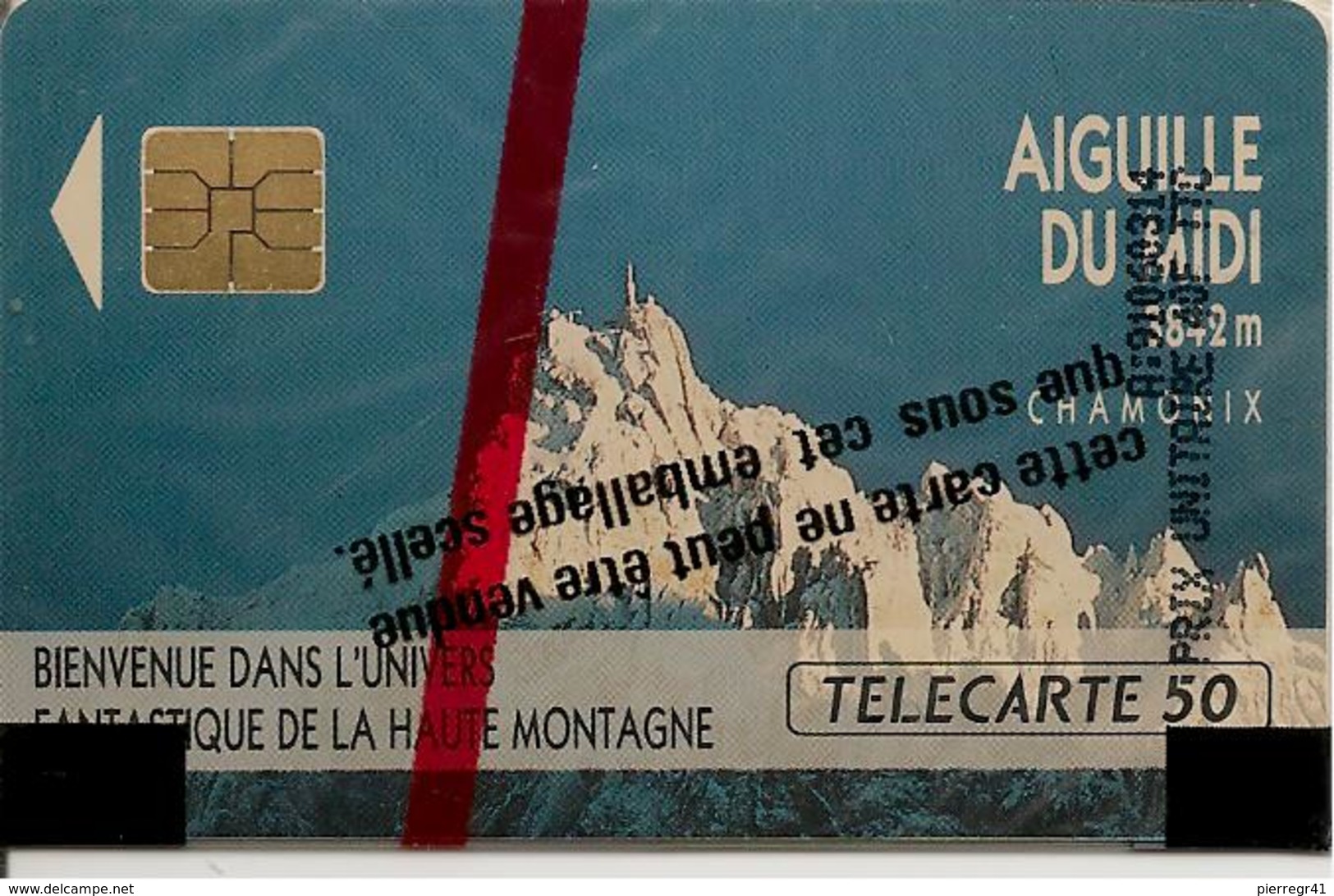 CARTE^-PUBLIC-50U-F-157-AIGUILLE DU MIDI-NSB-1 Sans Barre Au Pied-TBE- - 1991