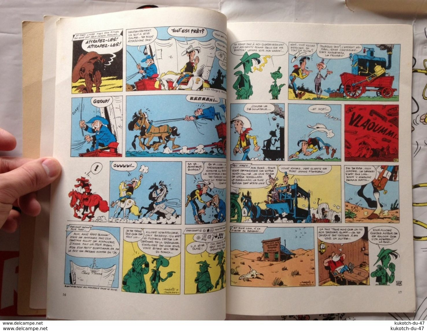 BD Lucky Luke - Tome 24 - Morris - Publicité (1972)