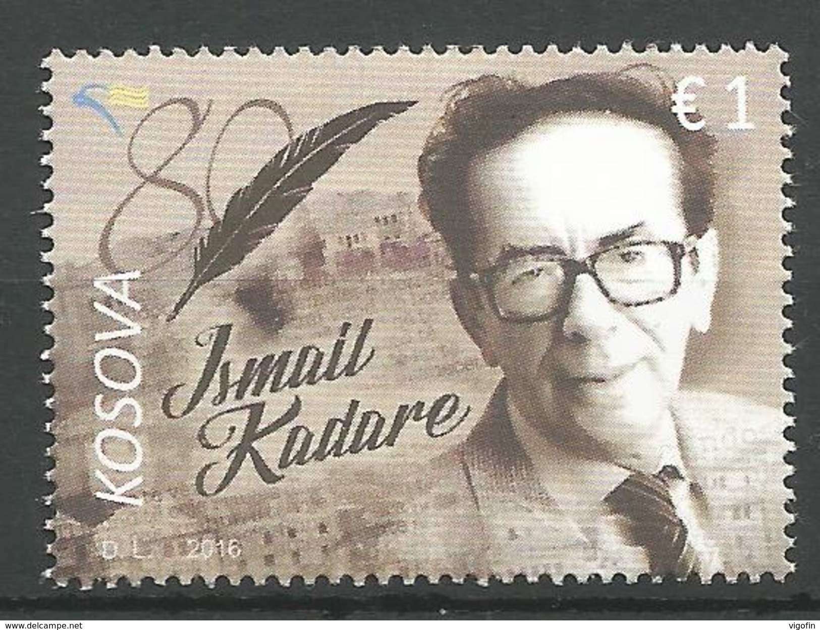 KOS 2016-18 ISMAIL KADARE, KOSOVO, 1 X 1v, MNH - Kosovo