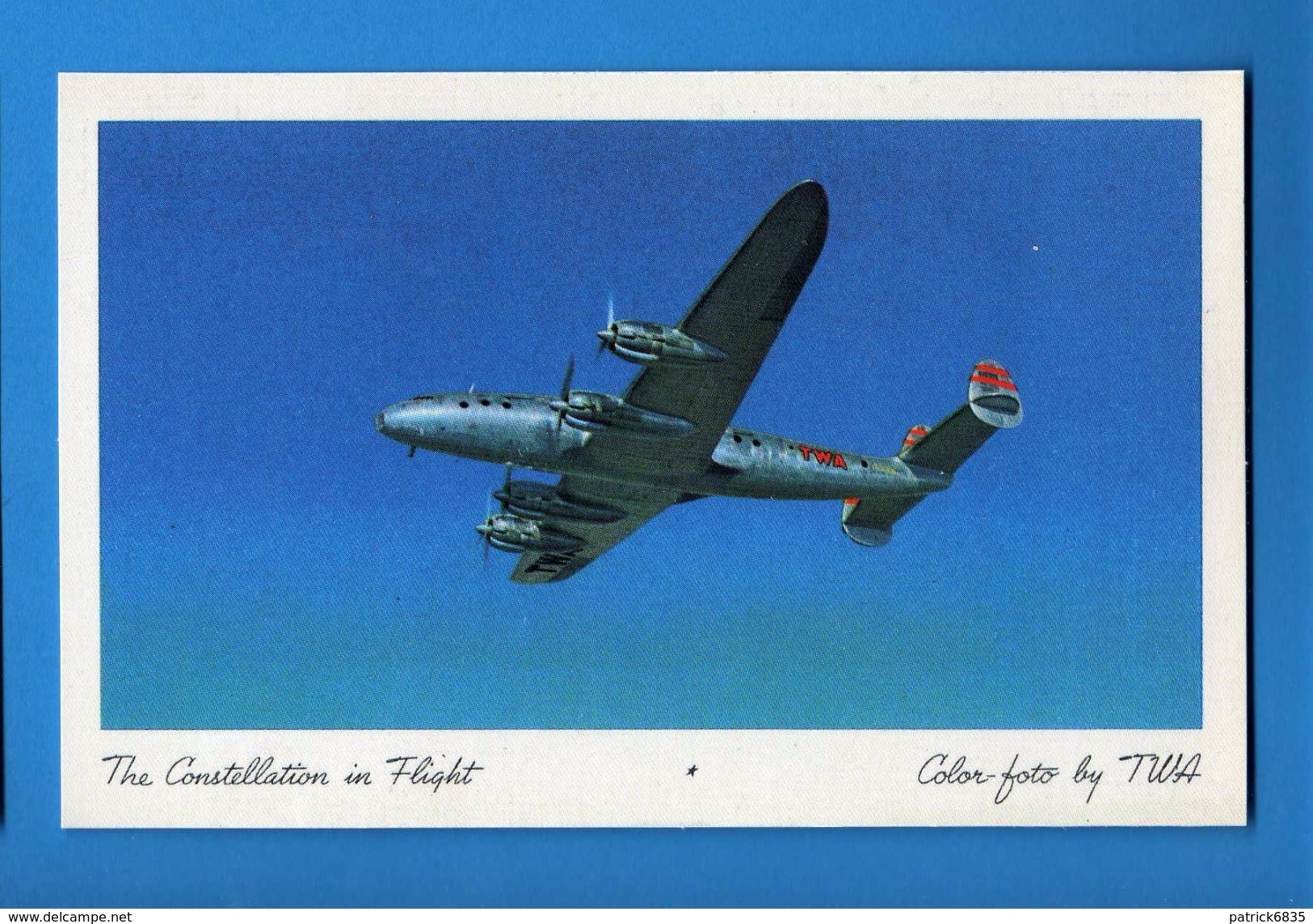 Aereo - Il CONSTELLATION Della TWA.  RIPRODUZIONE.   Vedi Descrizione - 1946-....: Moderne