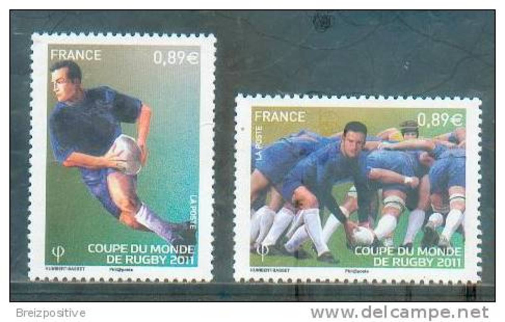 France 2011 - Coupe Du Monde De Rugby, Nouvelle Zélande / Rugby World Cup, New Zealand - MNH - Rugby