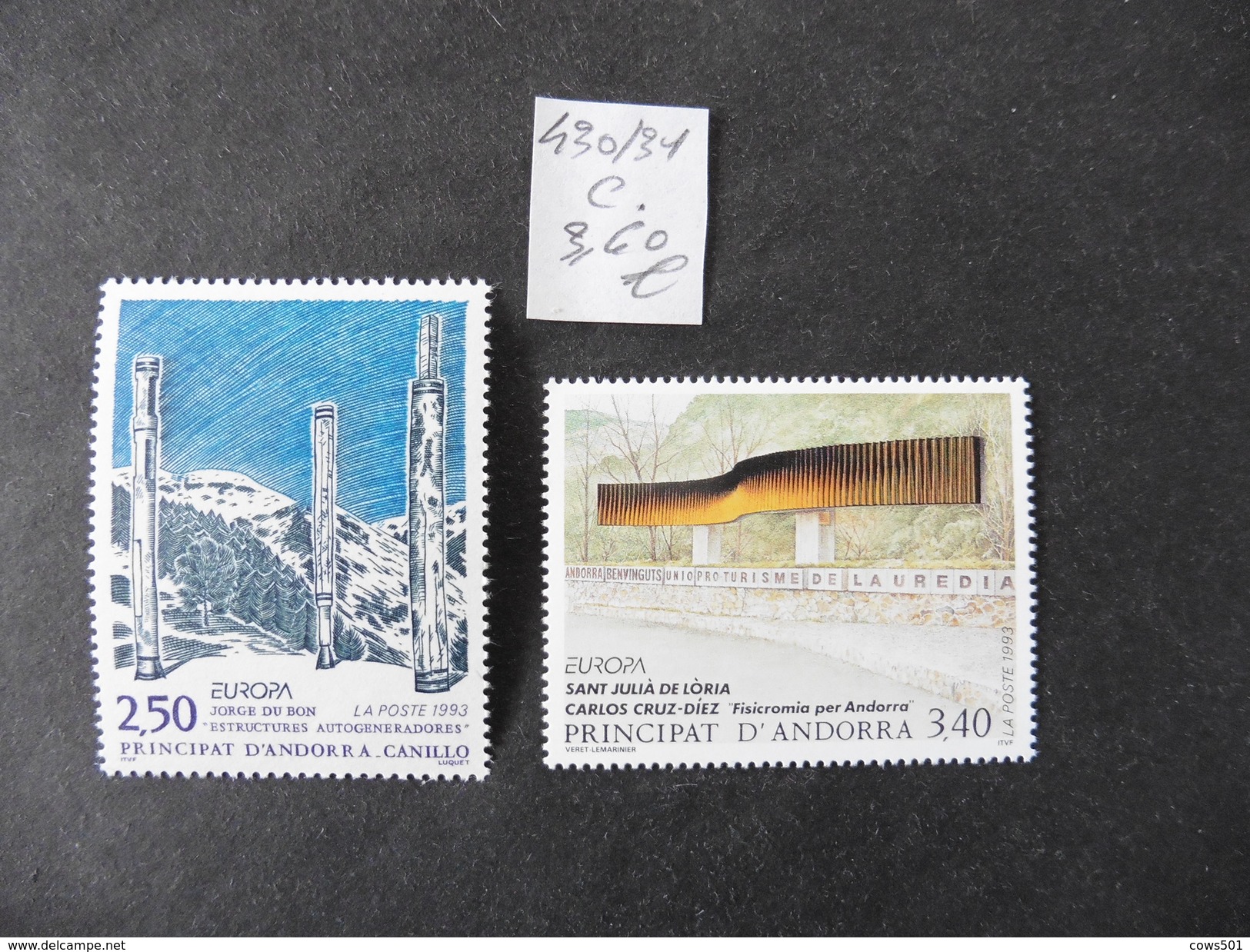Andorre Français  :2   Timbres  Neufs  N° 430 / 431 - Collections