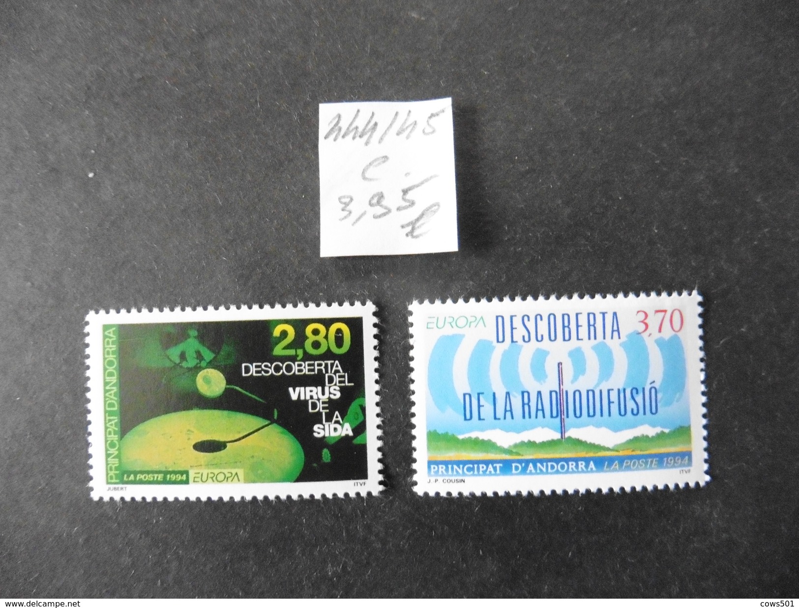 Andorre Français  :2   Timbres  Neufs  N° 444 / 445 - Collections