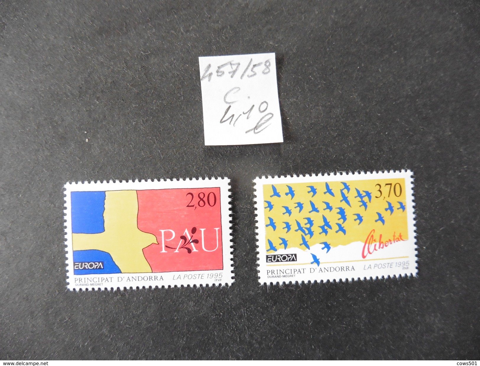 Andorre Français  :2   Timbres  Neufs  N° 457 / 458 - Collections