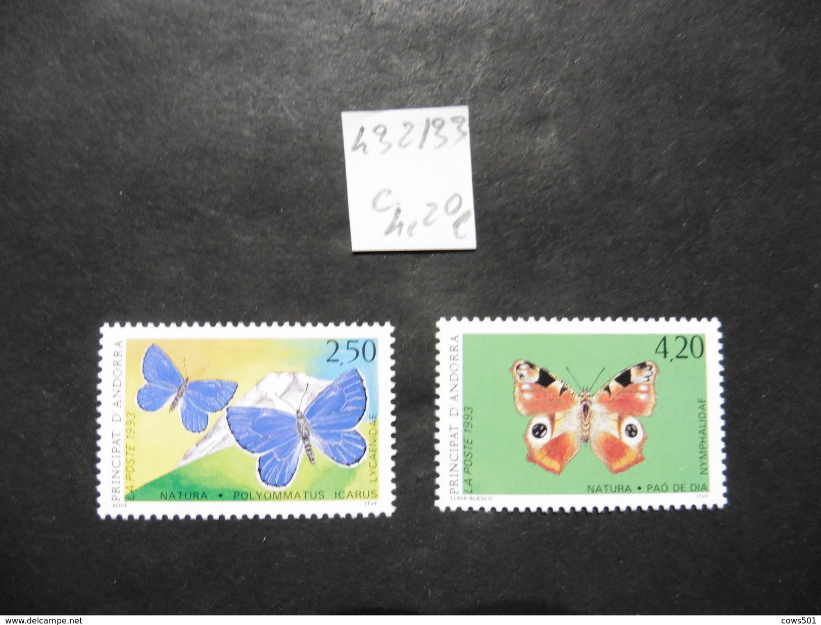 Andorre Français :2  Timbres  Neufs N° 432 / 433 - Collections