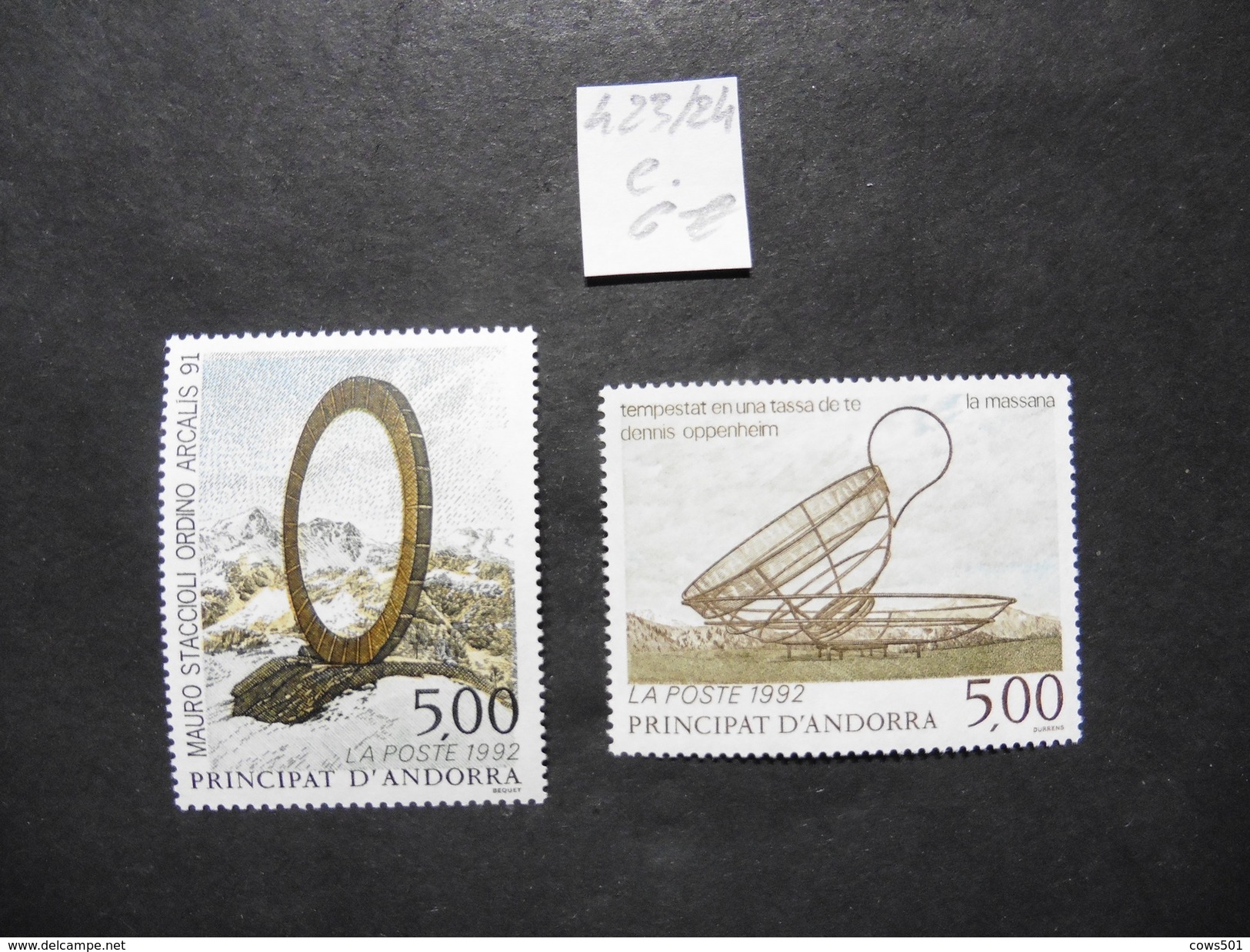Andorre Français :2  Timbres  Neufs N° 423 / 424 - Collections