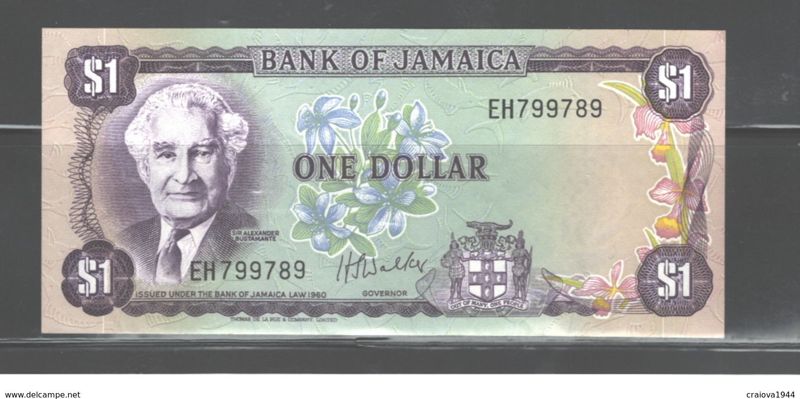JAMAICA $1 1960, (IN MY OPINION), UNC - Jamaica