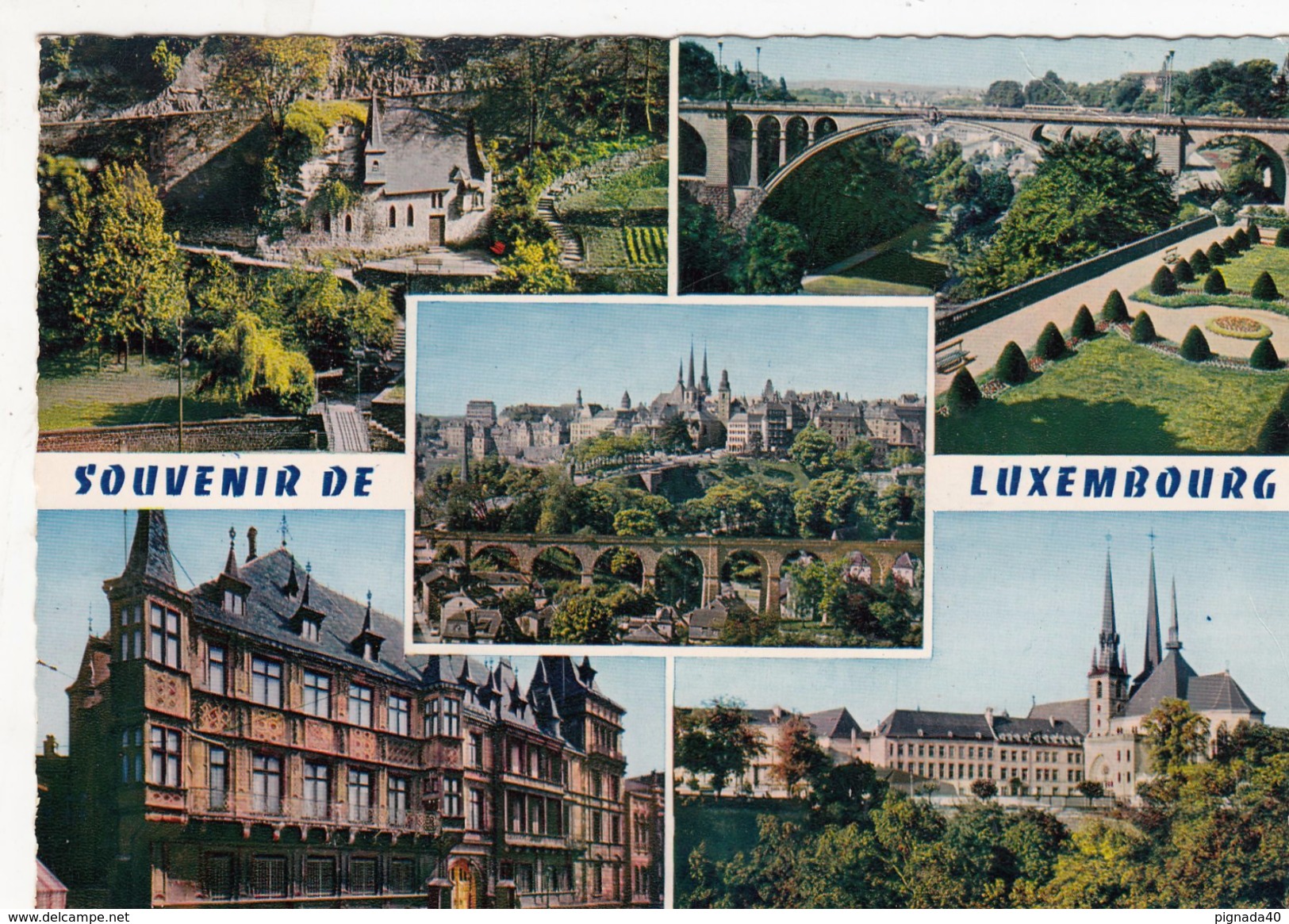 G , Cp , LUXEMBOURG , Souvenir , Multi-Vues - Luxembourg - Ville