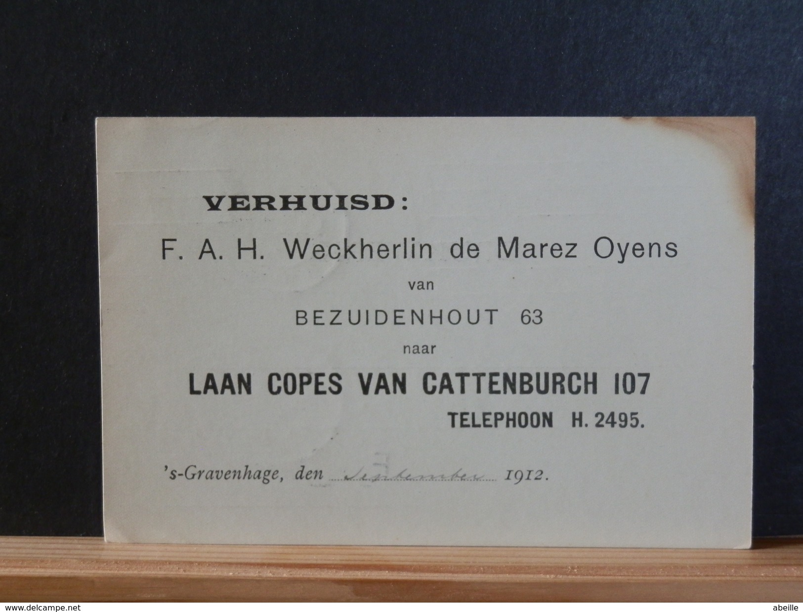 66/518 BRIEFKAART  NED.   1912 - Brieven En Documenten