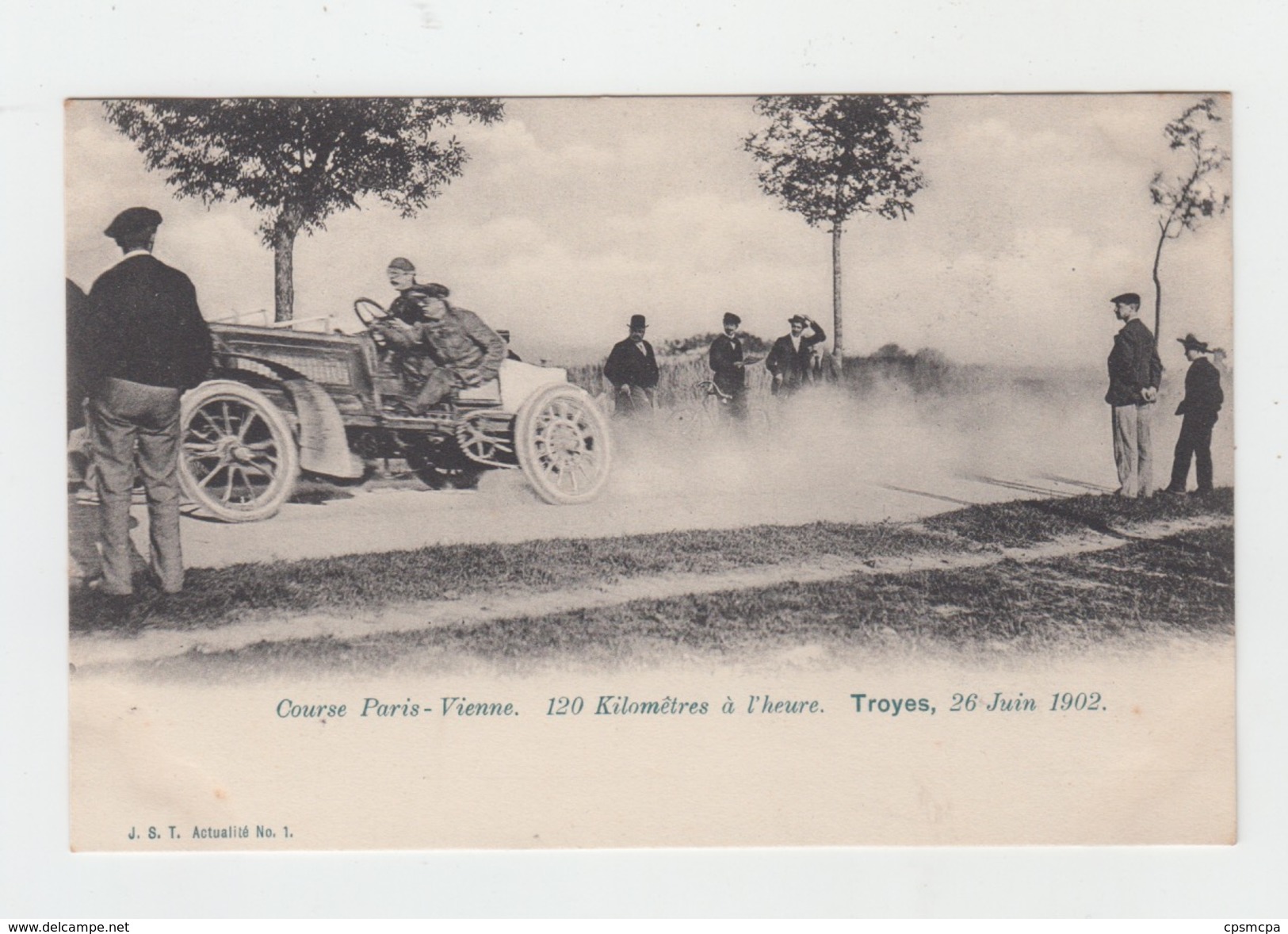 10 - TROYES / COURSE AUTOMOBILE PARIS-VIENNE Le 26 JUIN 1902 - Troyes