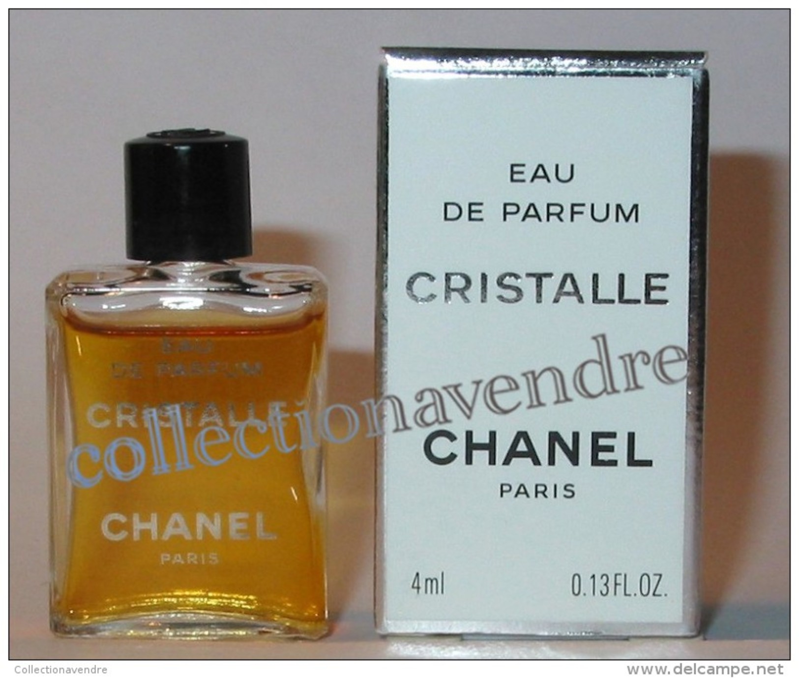 CHANEL : Cristalle, Miniature De Collection. Eau De Parfum 4ml,  Avec Sa Boite, Parfait état - Miniatures Femmes (avec Boite)