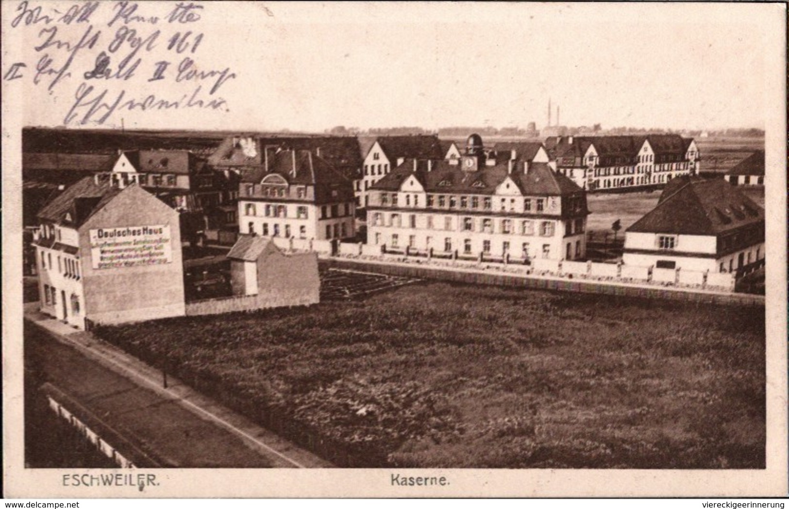 ! Alte Ansichtskarte Aus Eschweiler, Kaserne, 1915, Militaria - Casernas