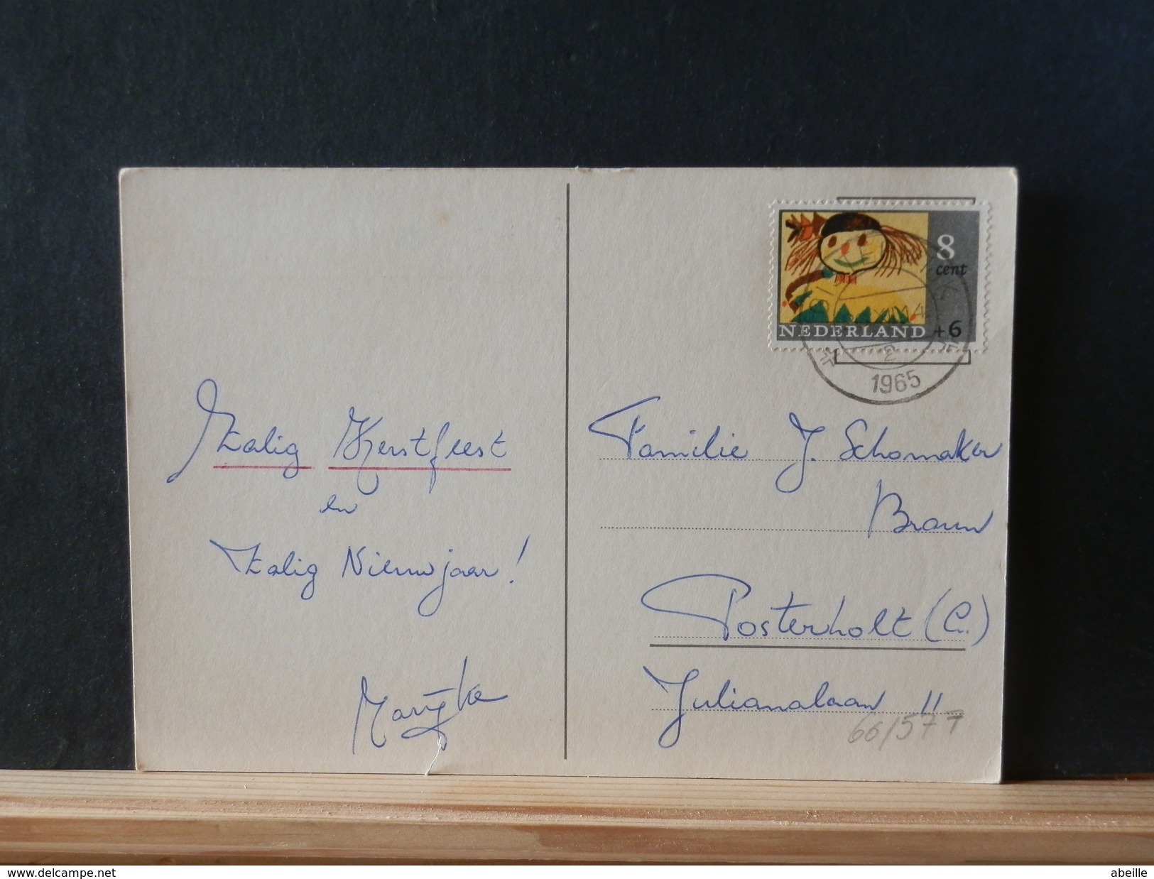 66/577  BRIEFKAART NED.   1965 - Lettres & Documents