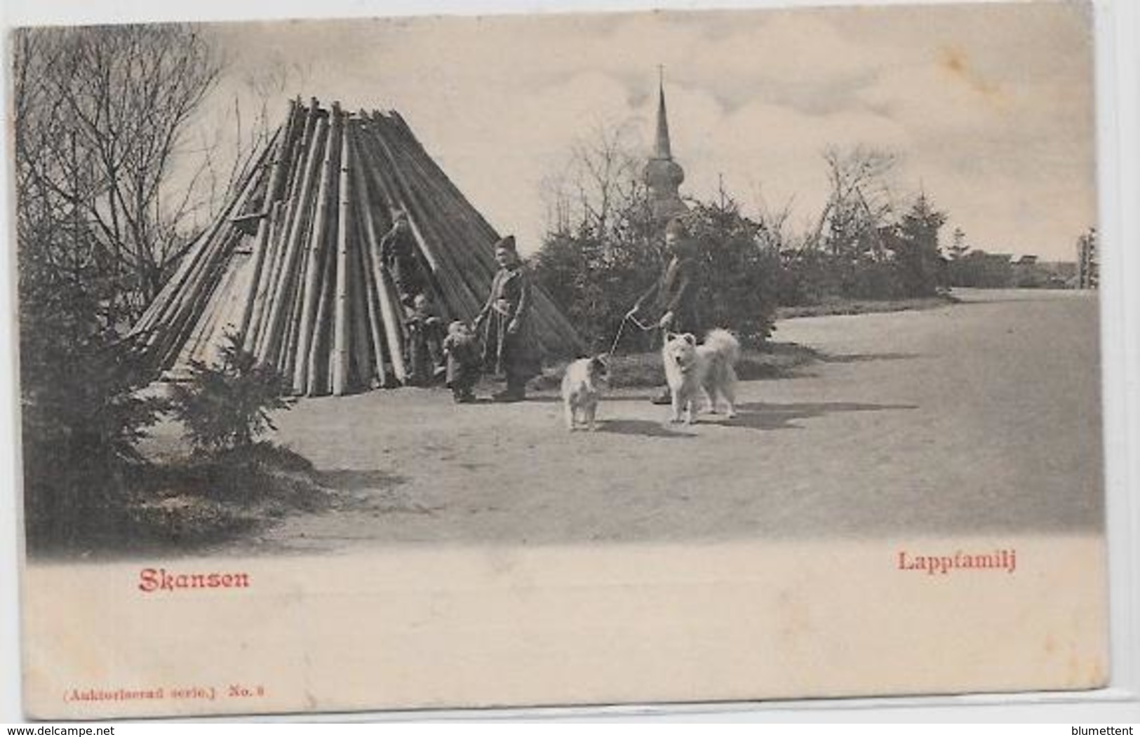 CPA Scandinavie Suède Svérige Circulé Skansen Lapland Lapons - Suecia