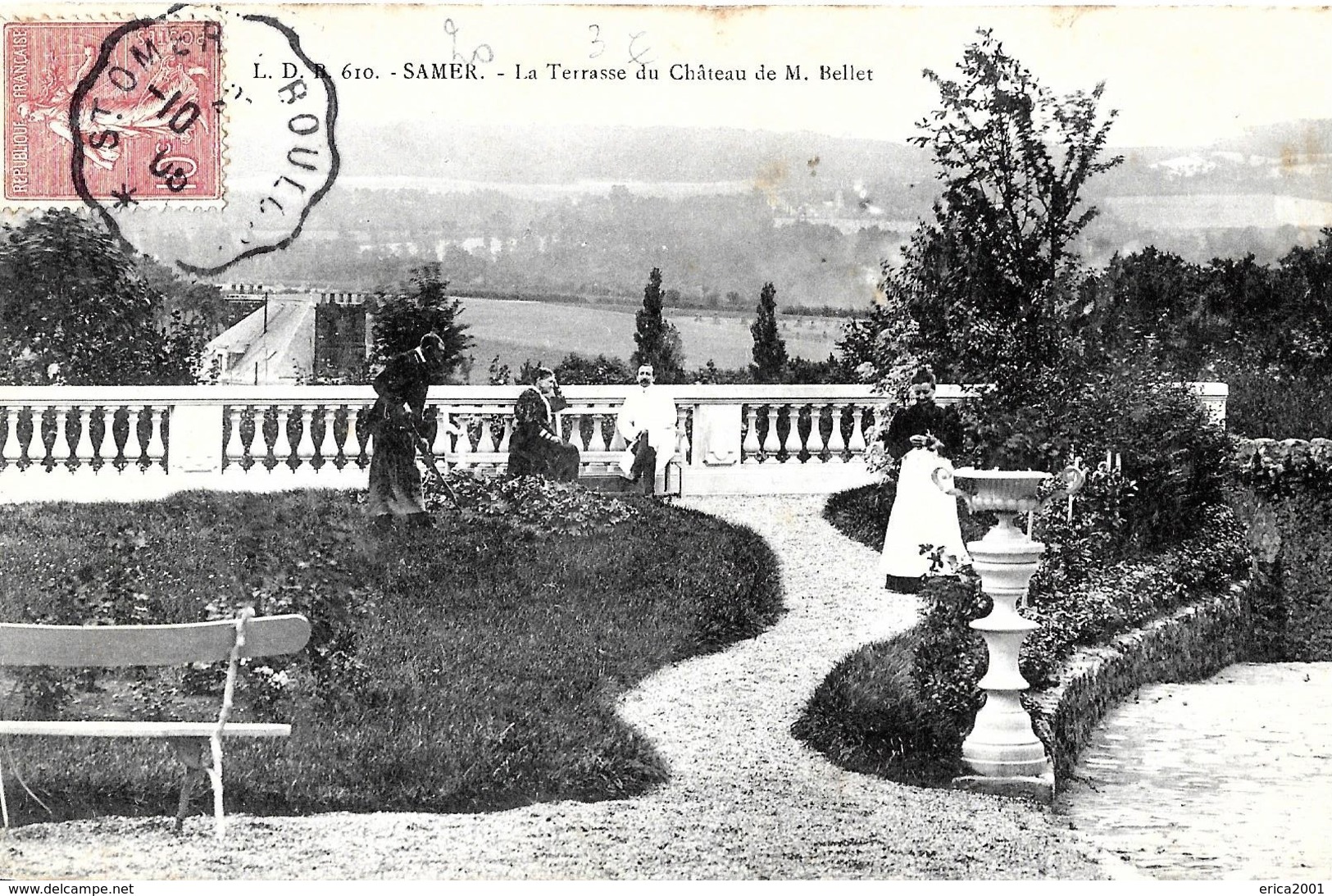 Samer. La Terrasse Du Chateau De Monsieur Bellet. - Samer