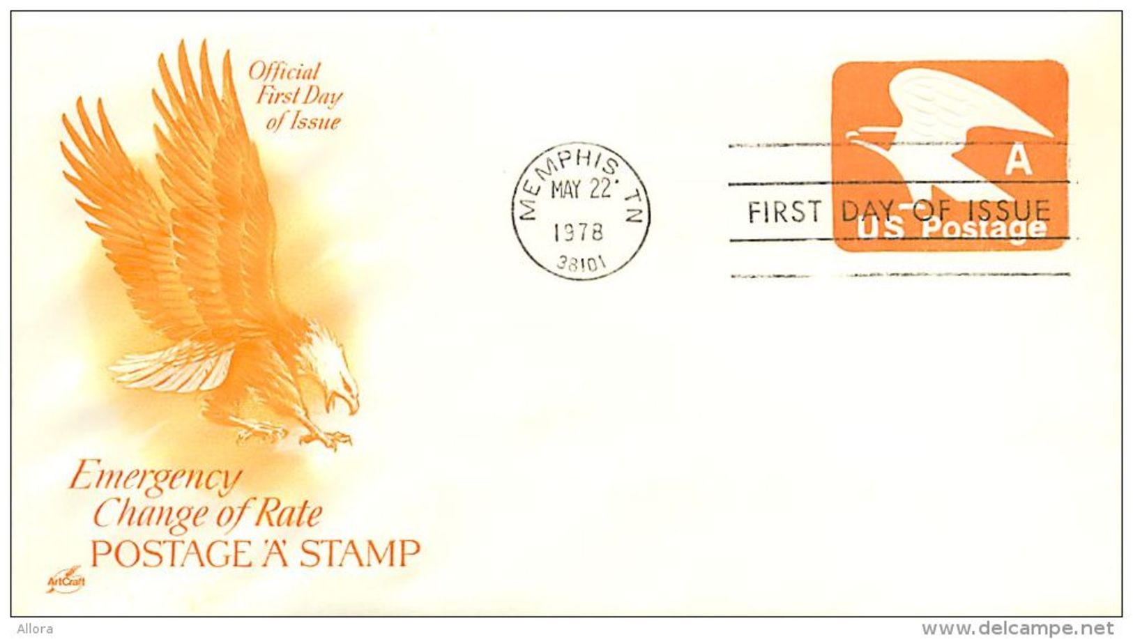 USA  -  Intero Postale  -  Stationery   -  Air Mail   A         Emercency Change Of Rate - 1961-80