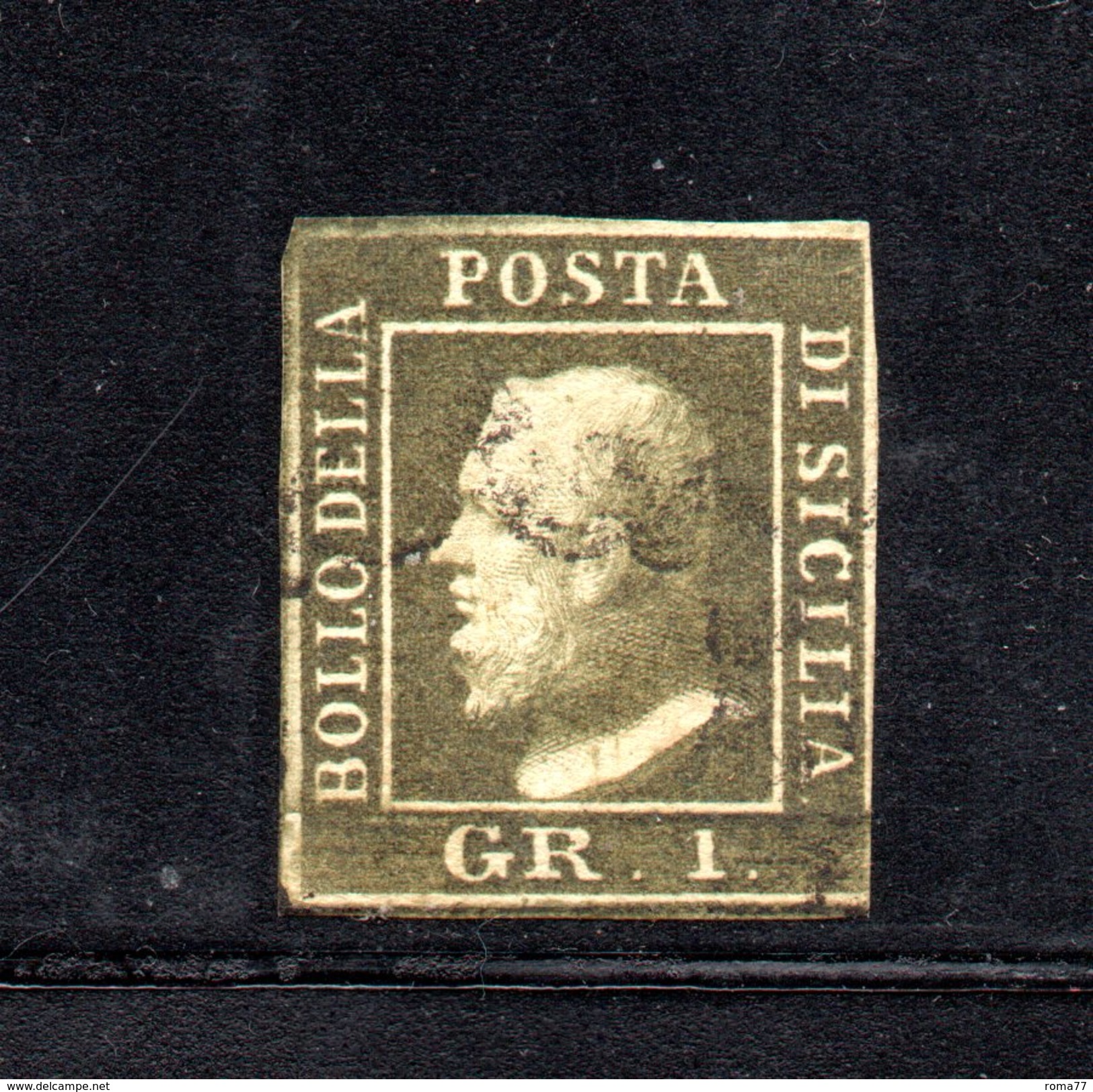 ASI403 - SICILIA , 1 Grano Usato .Firma RAYBAUDI . Bello - Sicile