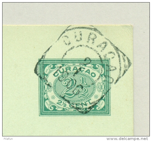 Curacao - 1906 - Briefkaart 2,5 Cent Vürtheim - Lokaal Gebruikt Curacao - Curacao, Netherlands Antilles, Aruba