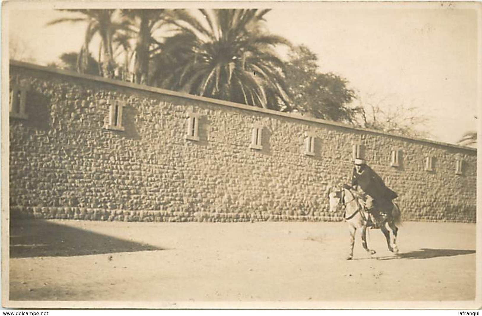 Pays Div-ref H155- Carte Photo - Militaires Militaria - Biskra - Fort Saint Jean- Carte Photo Bon Etat  - - Biskra