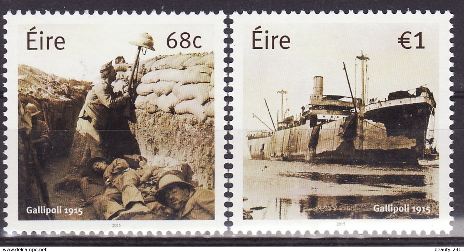 Ireland 2014 WWI,GALLIPOLI 1915 - MNH ** - Neufs