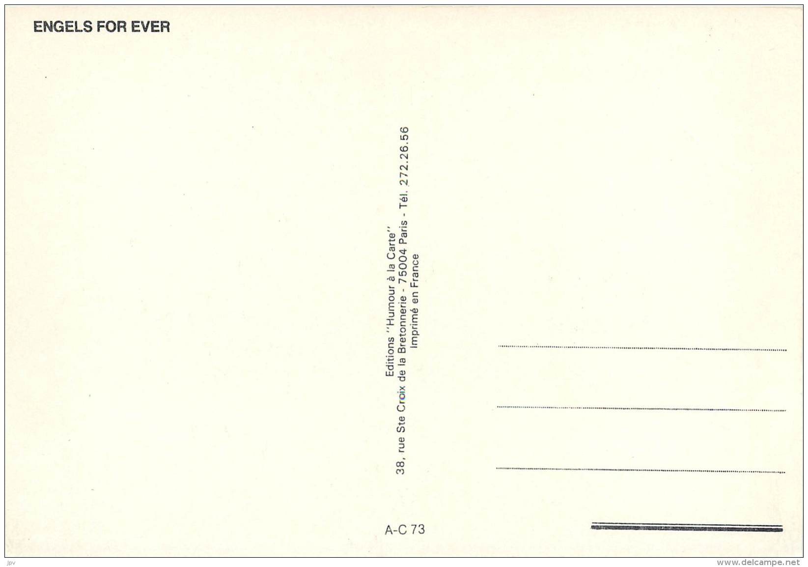 CARTE POSTALE : "ENGELS FOR EVER". - Motorräder