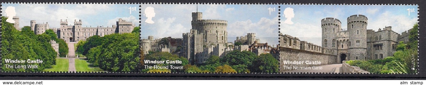 2017 Grossbritannien Mi. 3996-4001   **MNH EUROPA :  Windsor Castle - 2017