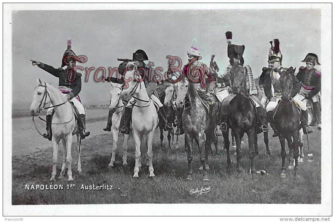 Napoleon 1er Austerlitz Cheval Campagne Militaire Armee Nationale - 2 SCANS - Politicians & Soldiers