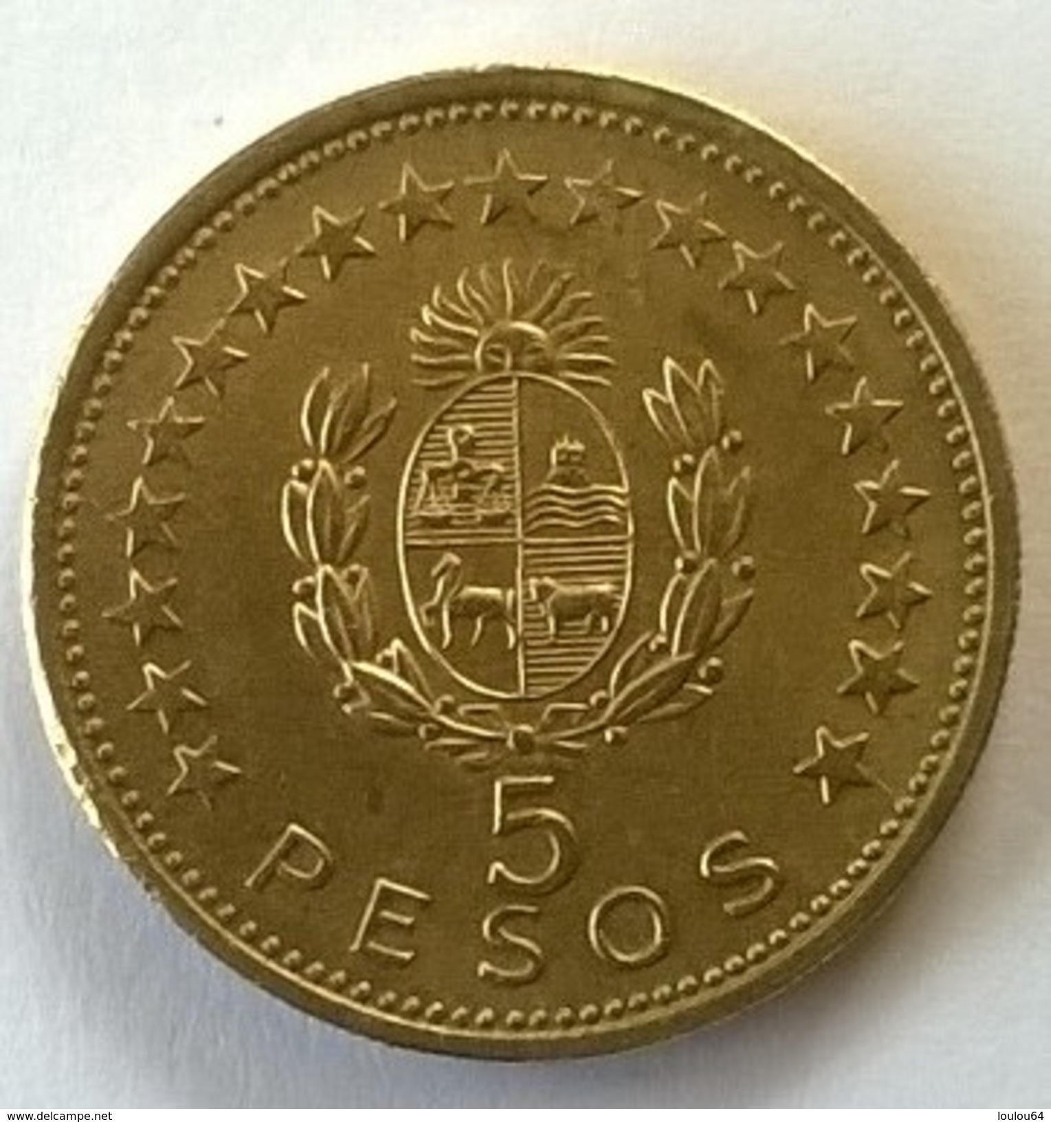 URUGUAY - 5 Pesos 1965 - Cu-Alu - - Uruguay